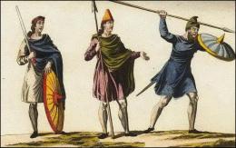 Anglo-saxons en tenue de combat