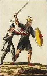 F44: Ecuyer du roi Anglo-saxon // F45: Le roi Anglo-saxon en cotte d'armes